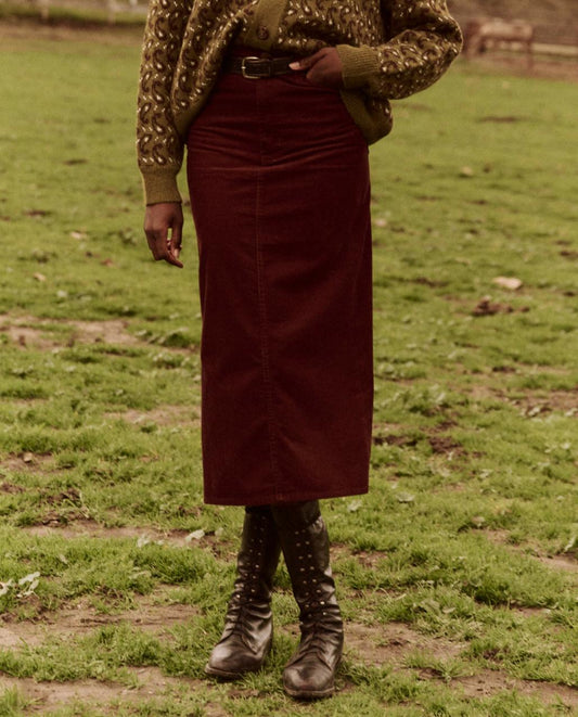 The Great. Skirts &amp; Shorts | The Column Skirt. Cord Cinnabar - Women