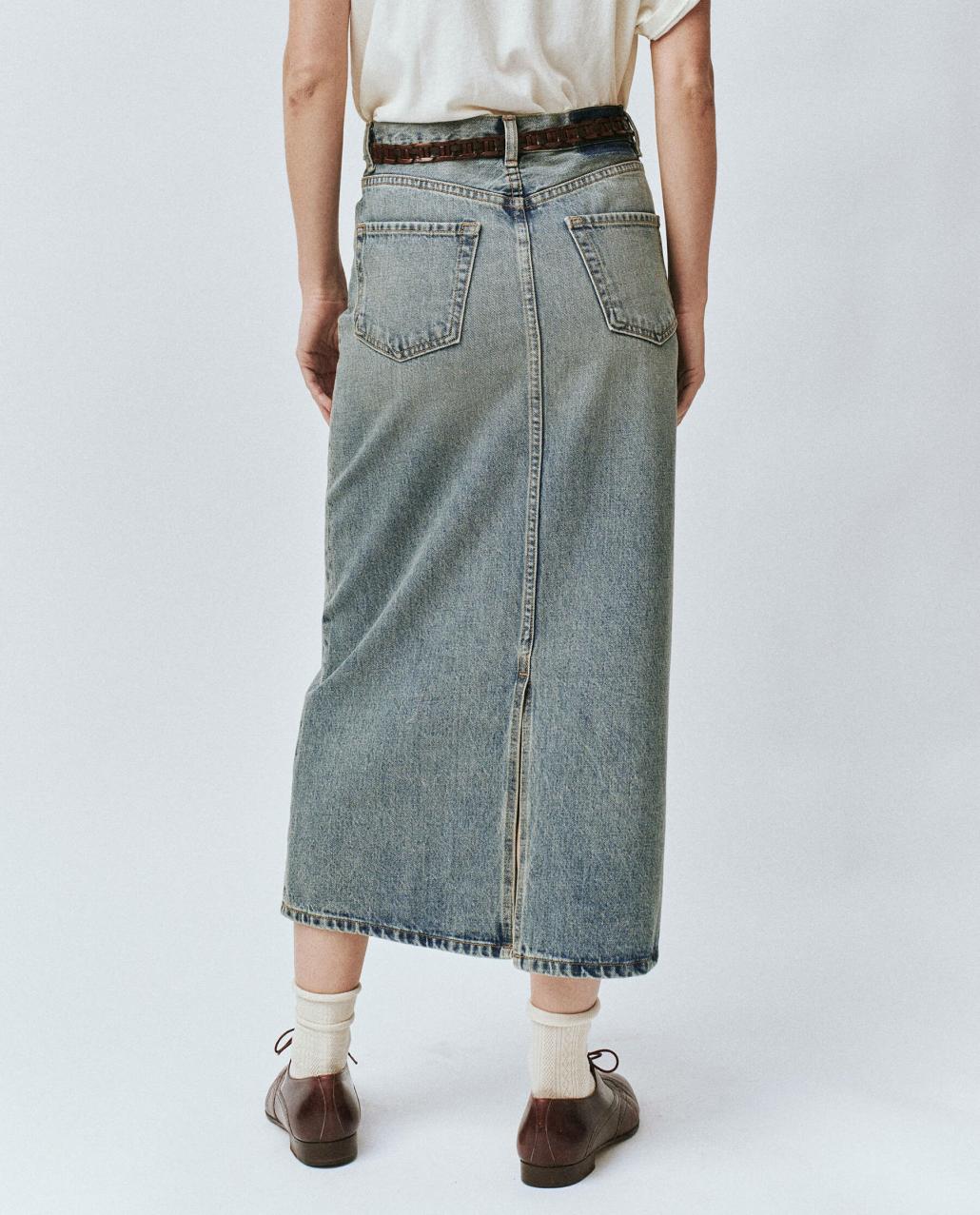 The Great. Skirts &amp; Shorts | The Column Skirt. Monterey Wash - Women