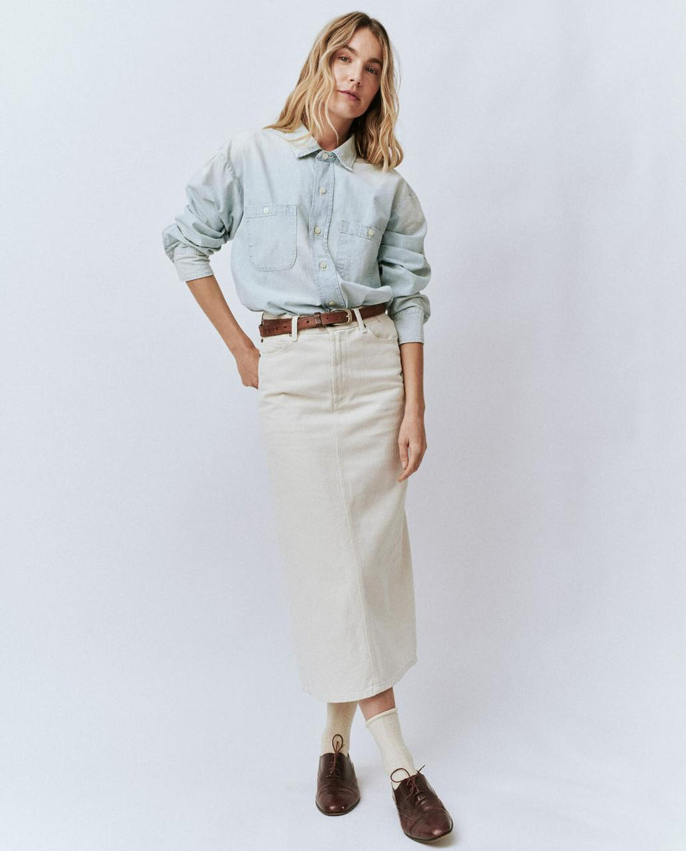 The Great. Skirts &amp; Shorts | The Column Skirt. Natural - Women