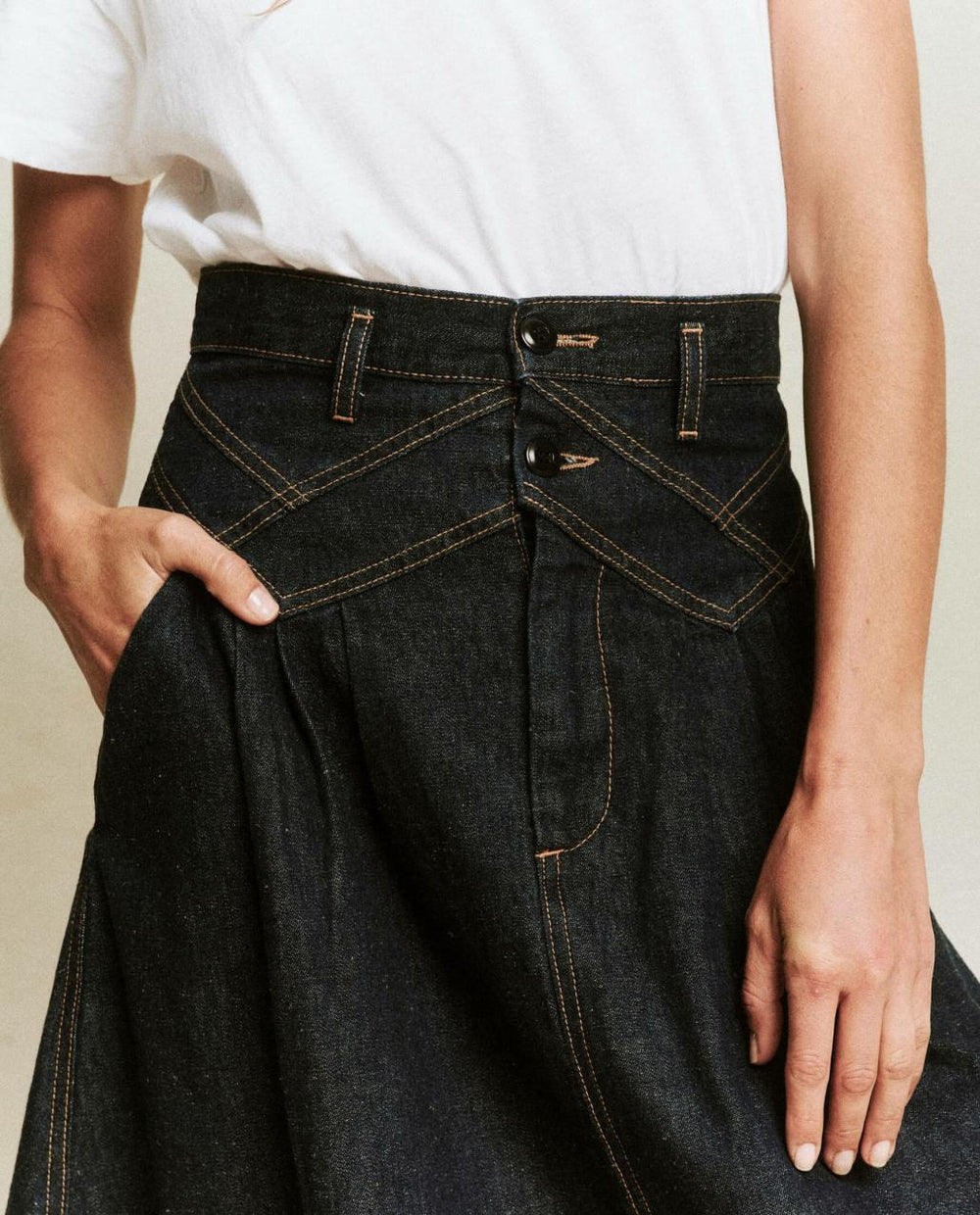 The Great. Skirts &amp; Shorts | The Field Skirt. Rinse Wash - Women