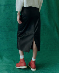 The Great. Skirts &amp; Shorts | The Leather Column Skirt. Black - Women