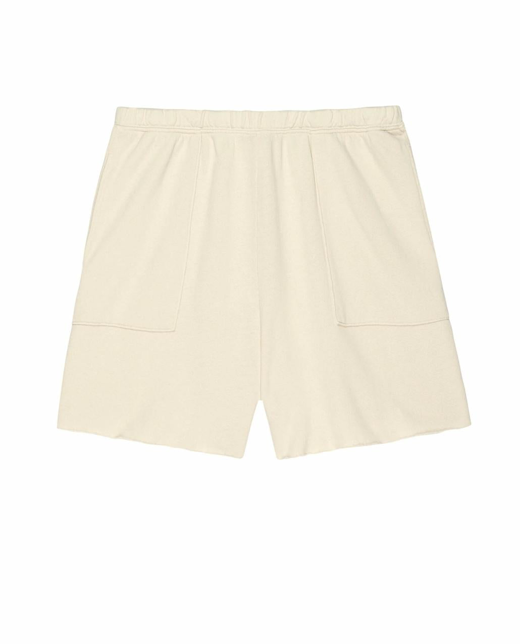 The Great. Skirts &amp; Shorts | The Patch Pocket Sweat Short. Washed White - Women