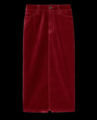 The Great. Skirts &amp; Shorts | The Velvet Column Skirt. Bordeaux - Women