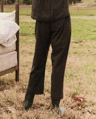 The Great. Sleep Bottoms | The Eyelet Easy Sleep Pant. Black - Women