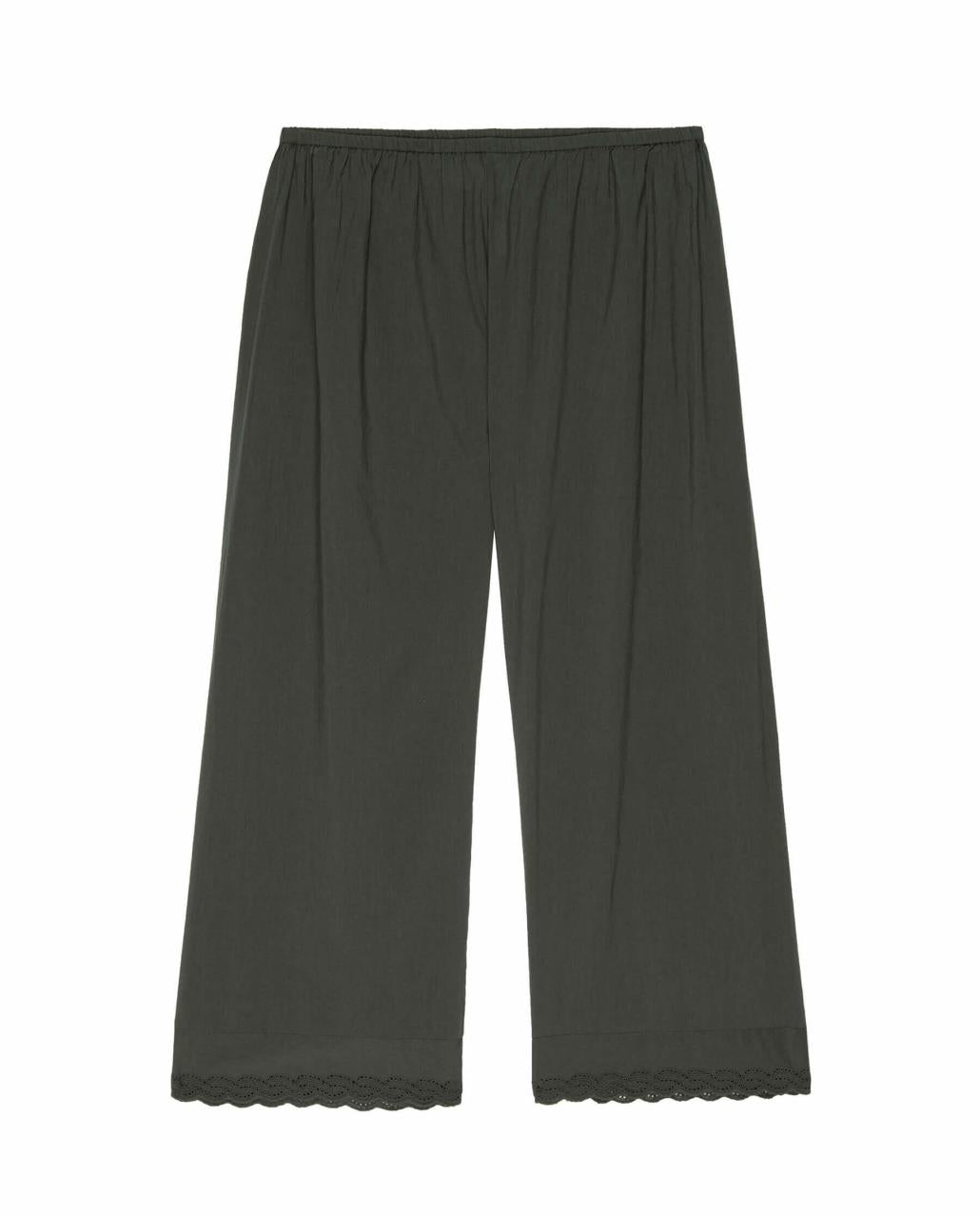 The Great. Sleep Bottoms | The Eyelet Easy Sleep Pant. Black - Women