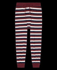 The Great. Sleep Bottoms | The Long John. Bordeaux Stripe - Women