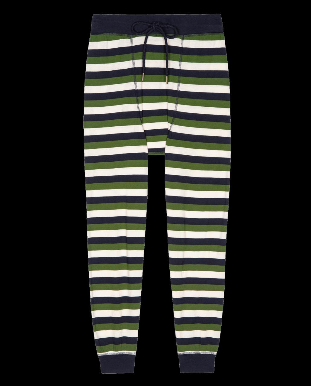 The Great. Sleep Bottoms | The Long John. Winter Pine Stripe - Women