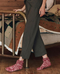 The Great. Sleep Bottoms | The Lounge Crop. Washed Black - Women