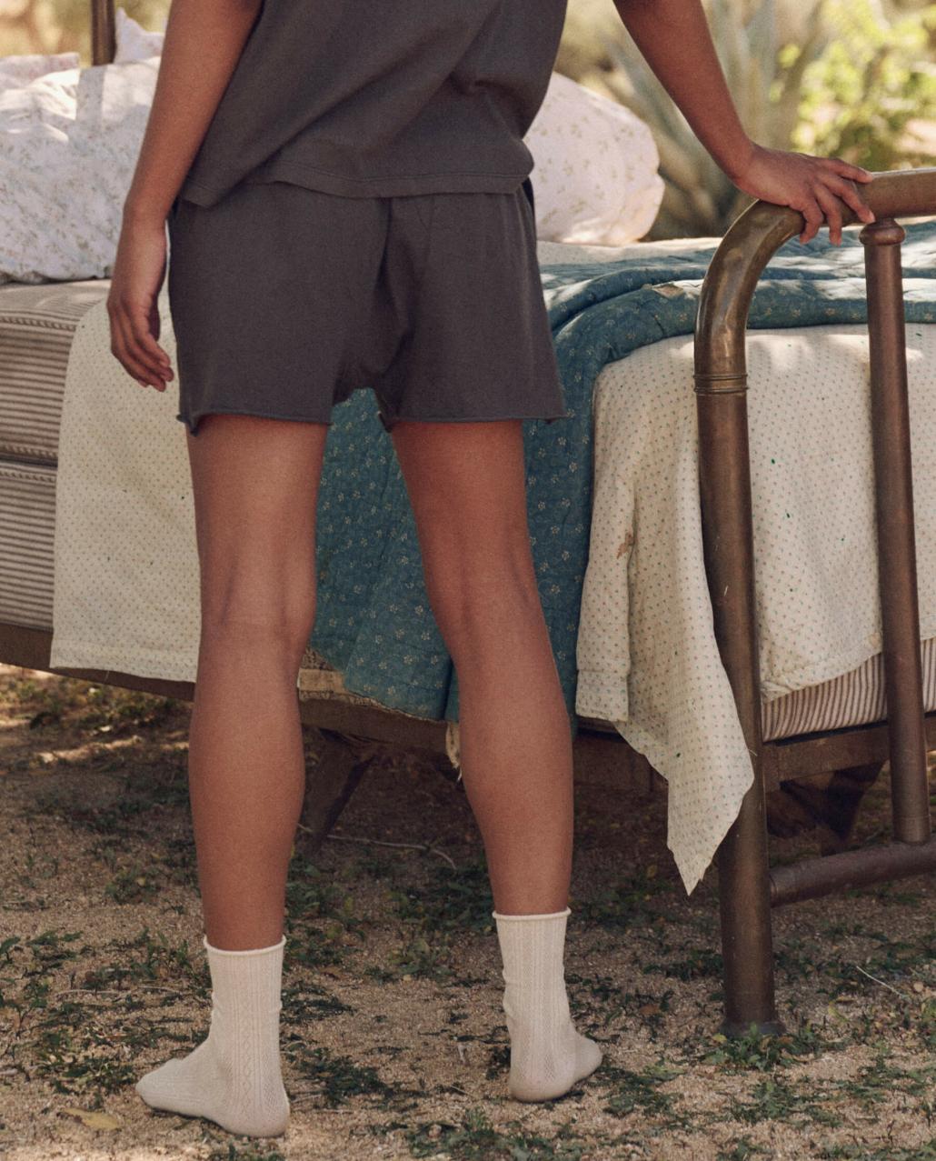 The Great. Sleep Bottoms | The Lounge Short. Washed Black - Women