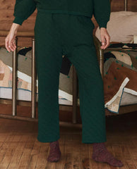 The Great. Sleep Bottoms | The Quilted Pajama Pant. Pine - Women