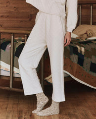 The Great. Sleep Bottoms | The Quilted Pajama Pant. Washed White - Women