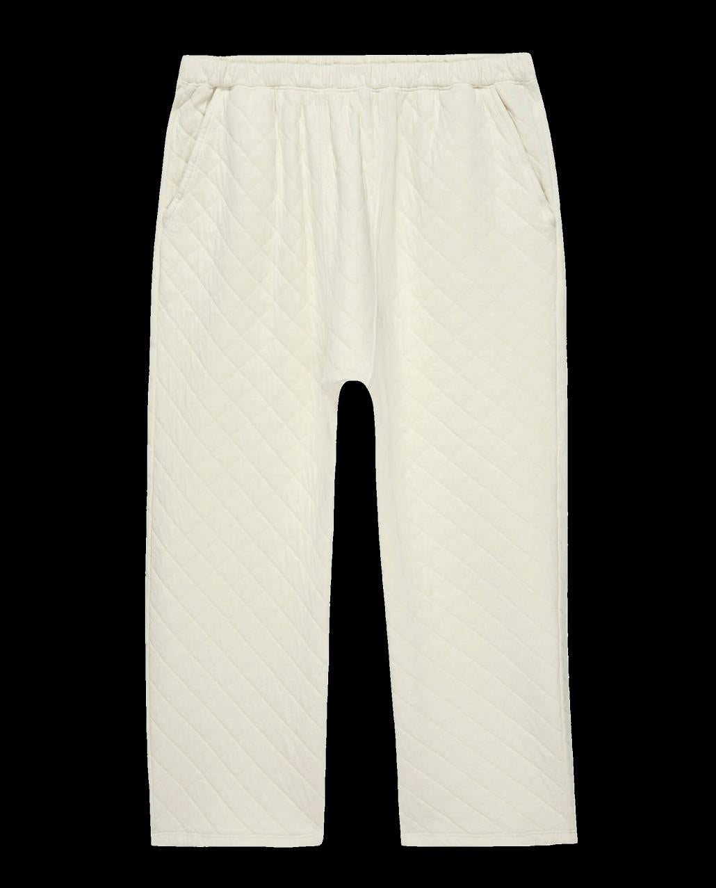 The Great. Sleep Bottoms | The Quilted Pajama Pant. Washed White - Women