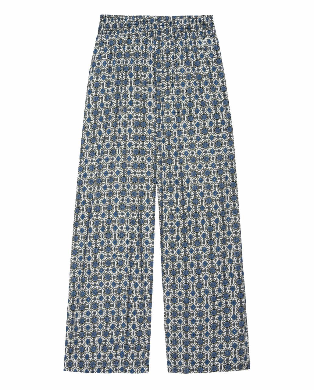 The Great. Sleep Bottoms | The Smocked Sleep Pant. Geo Medallion Print - Women