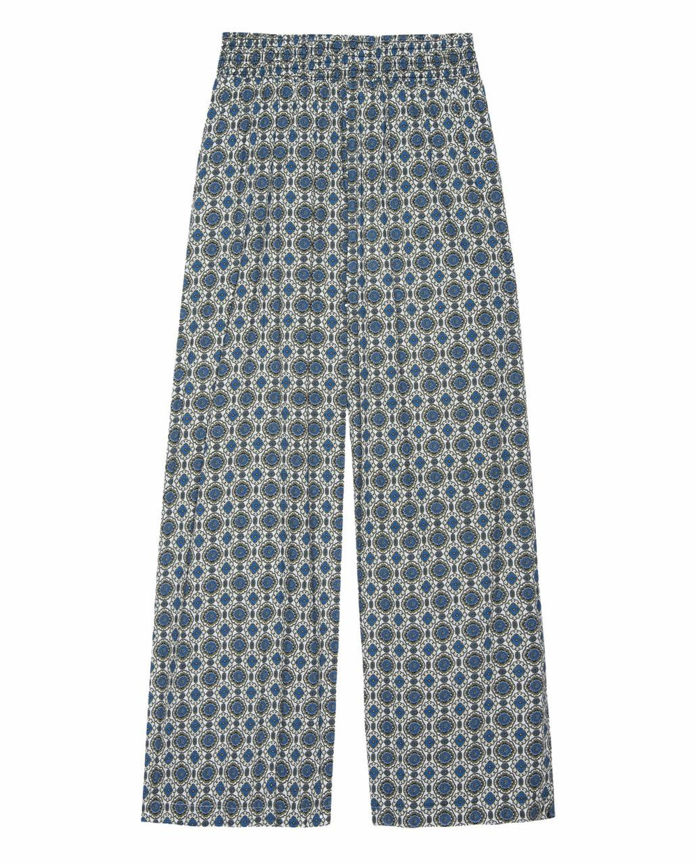 The Great. Sleep Bottoms | The Smocked Sleep Pant. Geo Medallion Print - Women
