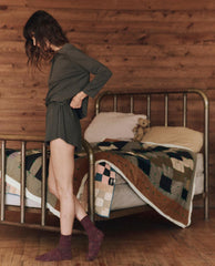 The Great. Sleep Bottoms | The Tap Short. Washed Black - Women