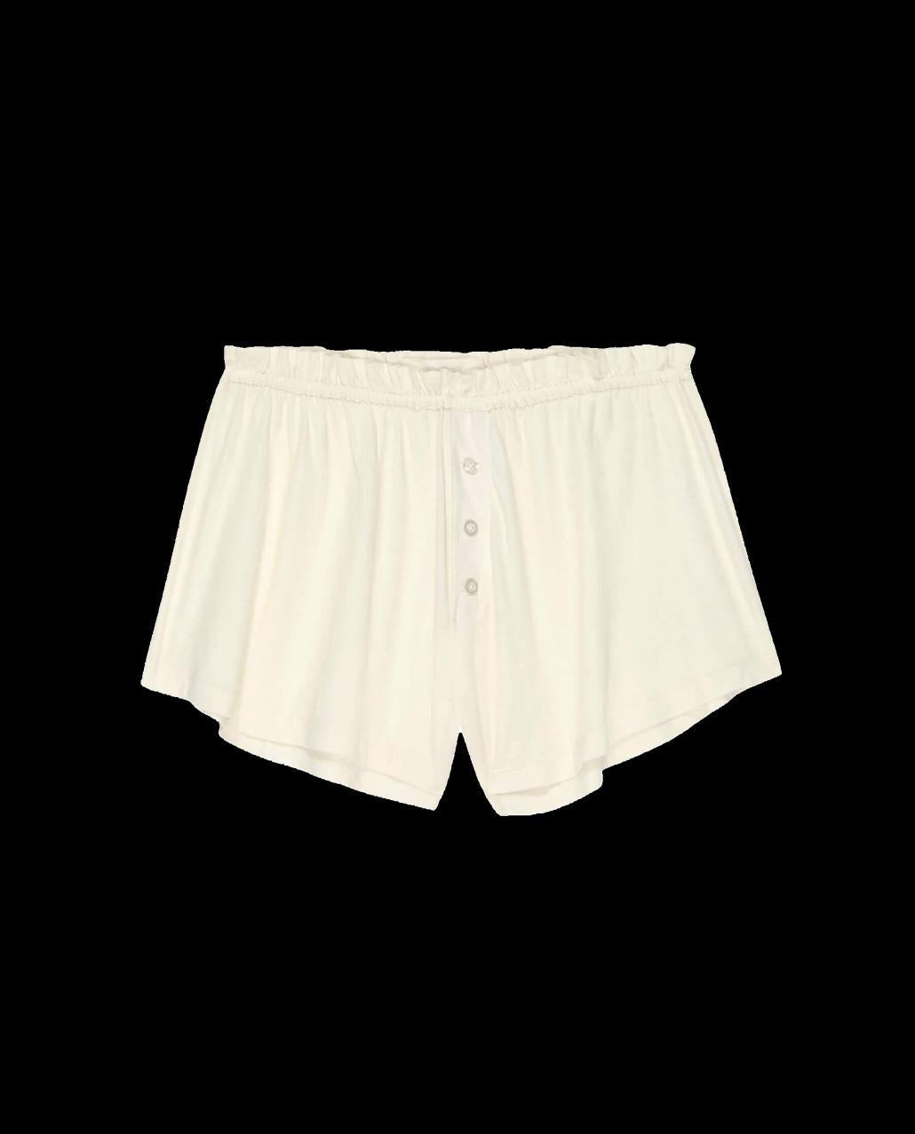 The Great. Sleep Bottoms | The Tap Short. Washed White - Women