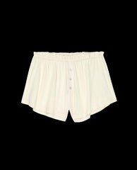 The Great. Sleep Bottoms | The Tap Short. Washed White - Women