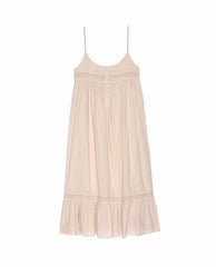 The Great. Sleep Dresses | The Eyelet Ruffle Tank Night Dress. Soft Rosette - Women