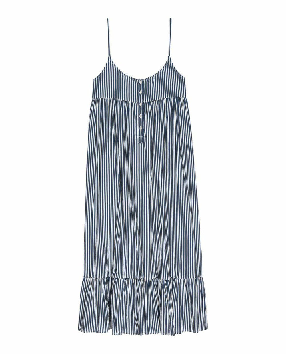 The Great. Sleep Dresses | The Ruffle Tank Night Dress. Horizon Stripe - Women