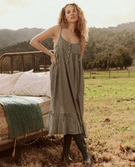 The Great. Sleep Dresses | The Ruffle Tank Night Dress. Horizon Stripe - Women