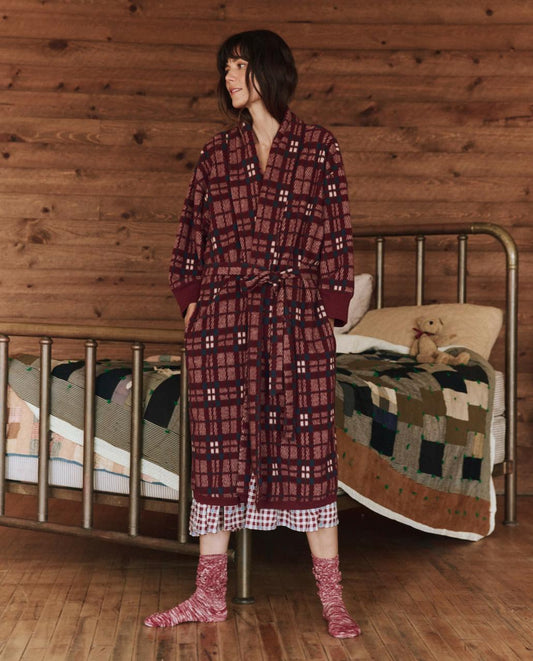 The Great. Sleep Robes | The Plush Fleece Robe. Fireside Plaid - Women