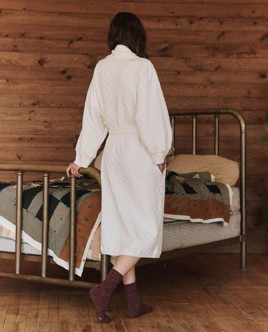 The Great. Sleep Robes | The Quilted Robe. Washed White - Women
