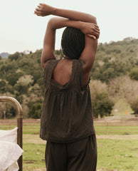 The Great. Sleep Tops | The Eyelet Tank. Black - Women