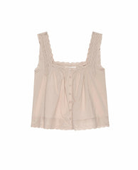 The Great. Sleep Tops | The Eyelet Tank. Soft Rosette - Women