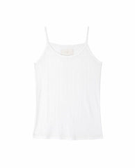 The Great. Sleep Tops | The Pointelle Scallop Sleep Tank. White - Women