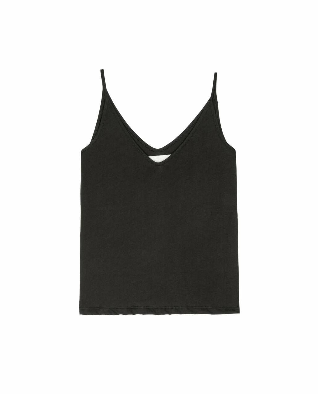 The Great. Sleep Tops | The Sleep Cami Tank. Washed Black - Women
