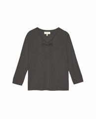 The Great. Sleep Tops | The Sleep Henley. Washed Black - Women