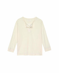 The Great. Sleep Tops | The Sleep Henley. Washed White - Women