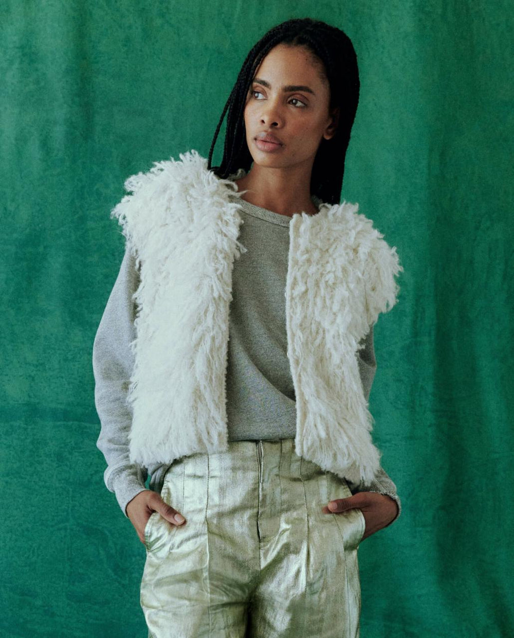 The Great. Sweaters | The Boucle Loop Vest. Soft White - Women