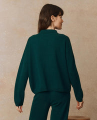 The Great. Sweaters | The Cashmere Polo Sweater. Alpine - Women