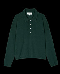 The Great. Sweaters | The Cashmere Polo Sweater. Alpine - Women