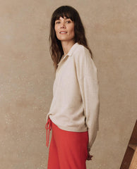 The Great. Sweaters | The Cashmere Polo Sweater. Ivory - Women
