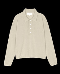 The Great. Sweaters | The Cashmere Polo Sweater. Ivory - Women