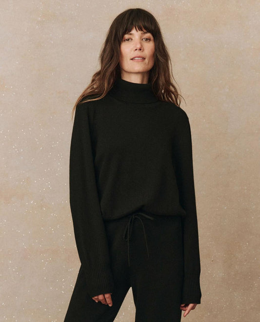 The Great. Sweaters | The Cashmere Turtleneck Sweater. Black - Women