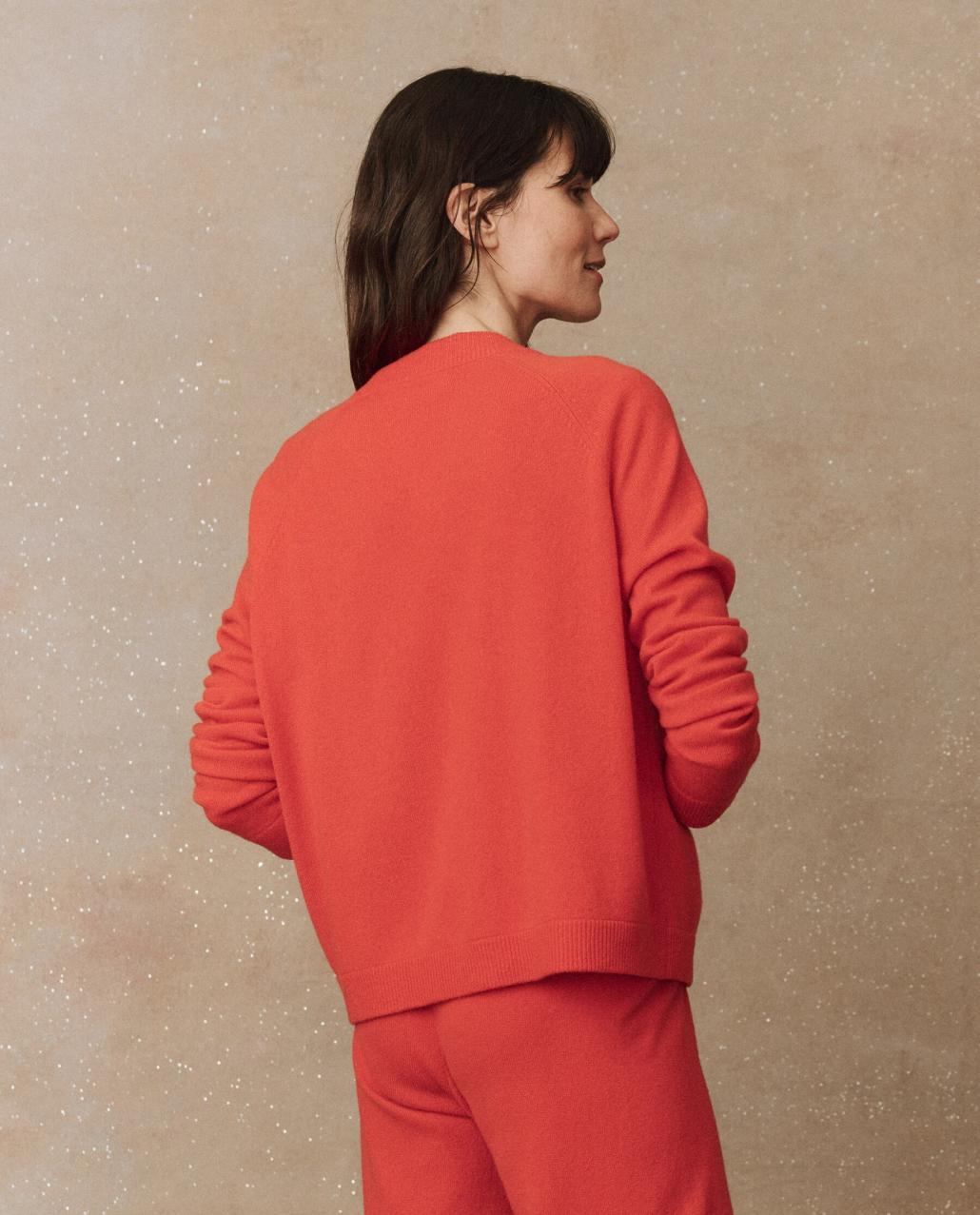 The Great. Sweaters | The Cashmere Varsity Cardigan. Ember - Women