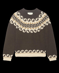 The Great. Sweaters | The Greek Key Pullover. Driftwood - Women