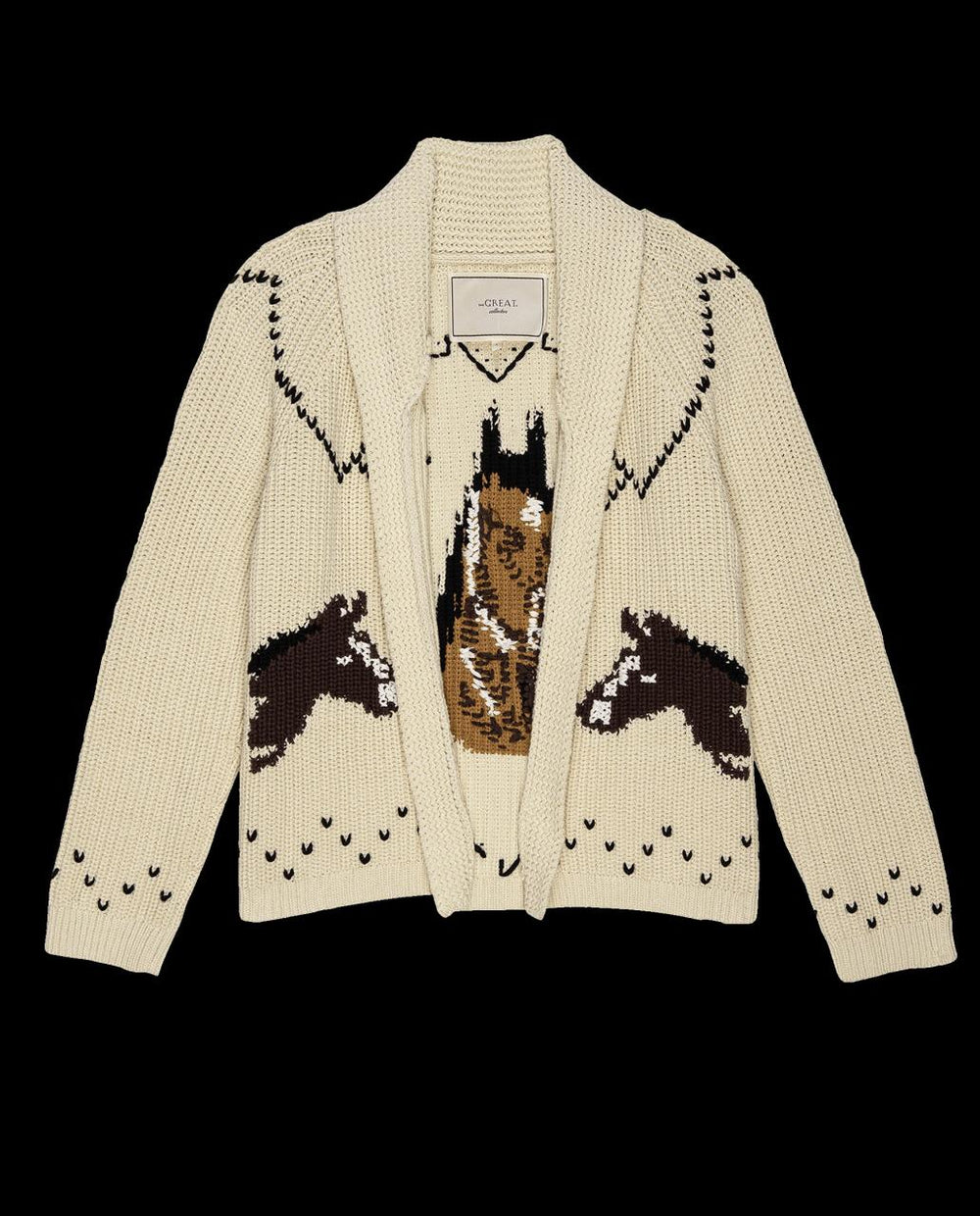 The Great. Sweaters | The Horse Lodge Cardigan. Cream - Women