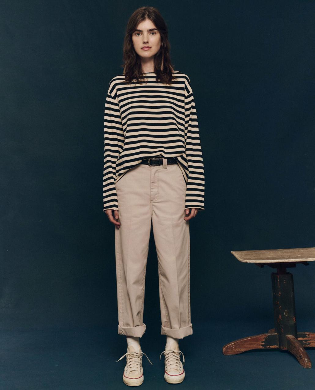 The Great. Sweaters | The Sailor Sweater. Black Stripe - Women