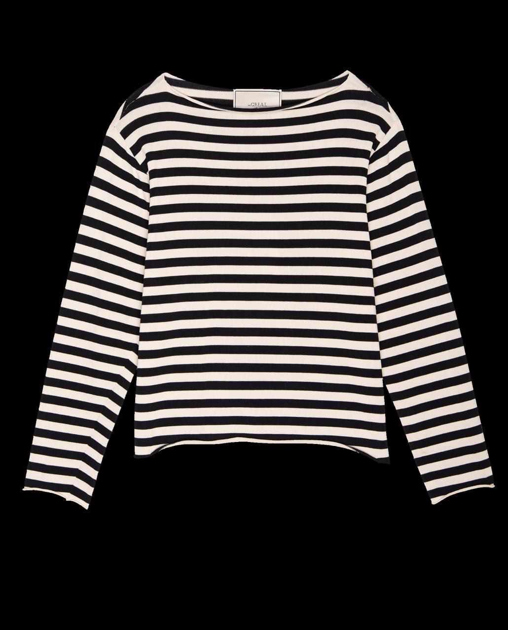 The Great. Sweaters | The Sailor Sweater. Black Stripe - Women