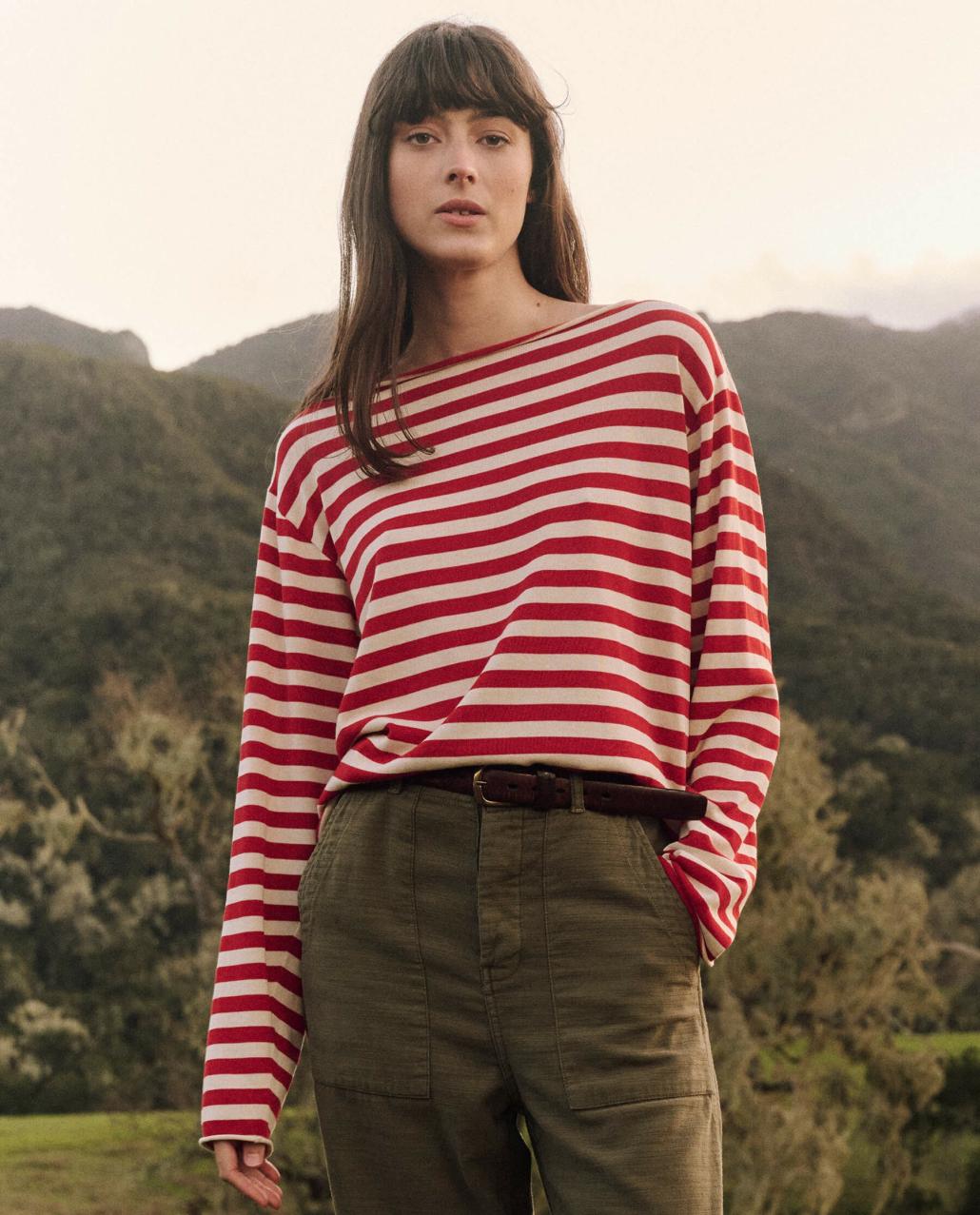 The Great. Sweaters | The Sailor Sweater. Maple Stripe - Women