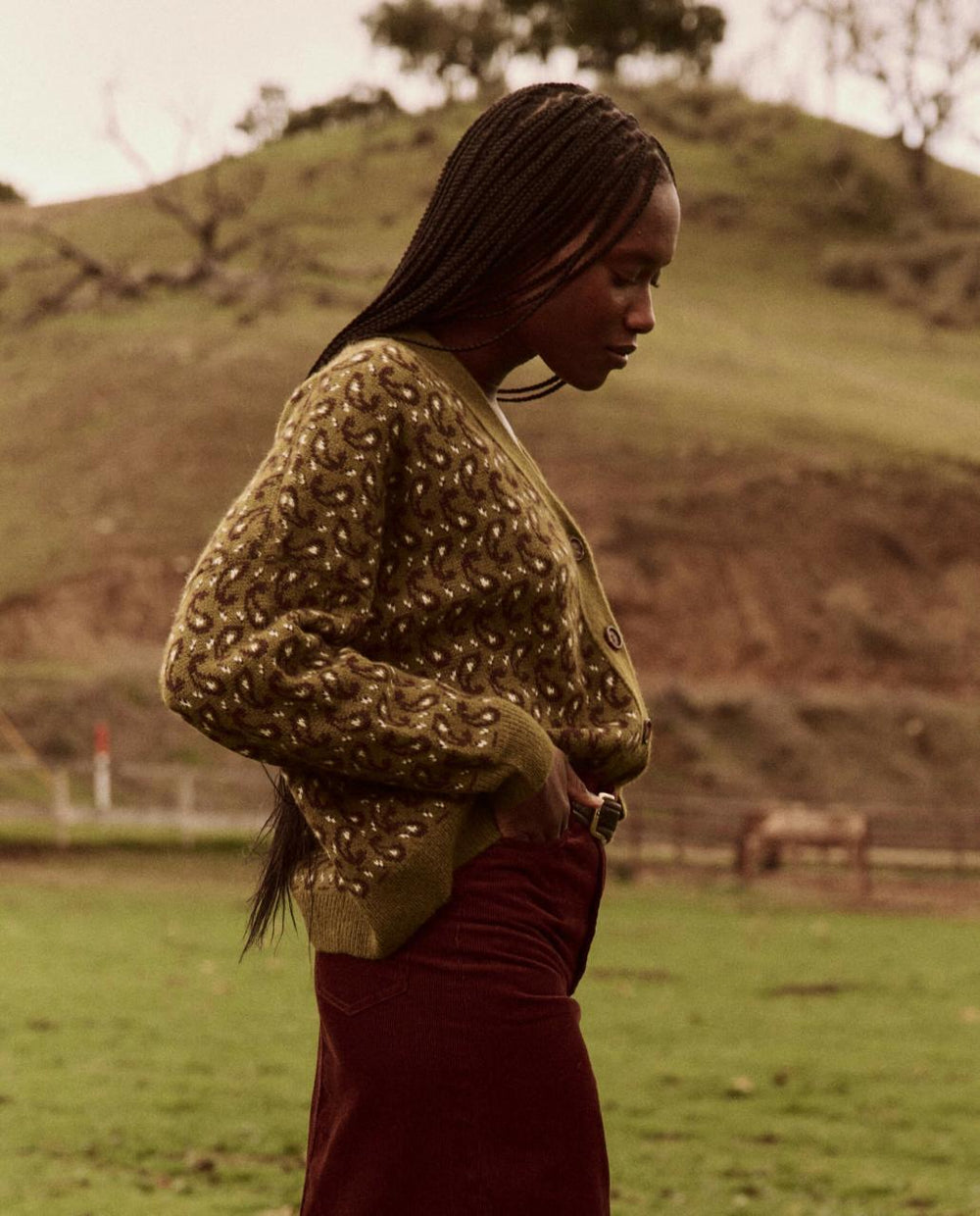 The Great. Sweaters | The Slouch Cardigan. Army Paisley - Women