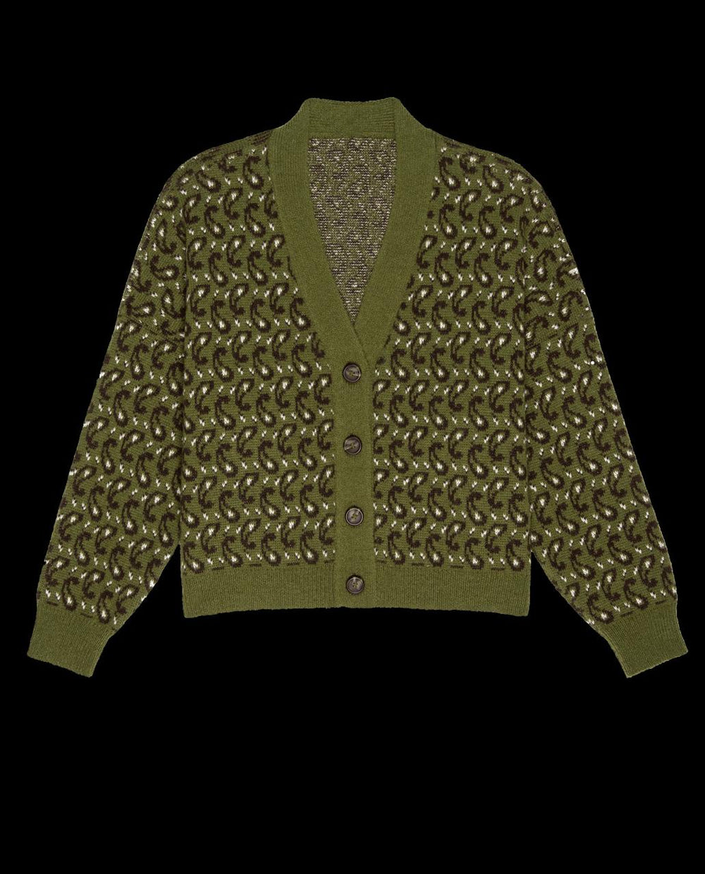 The Great. Sweaters | The Slouch Cardigan. Army Paisley - Women