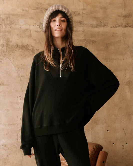 The Great. Sweaters | The Slouch Trail Sweatshirt. Almost Black - Women