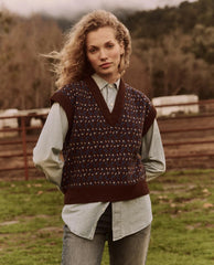 The Great. Sweaters | The Sweater Vest. Driftwood Paisley - Women