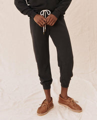 The Great. Sweatpants | The Cropped Sweatpant. Almost Black - Women