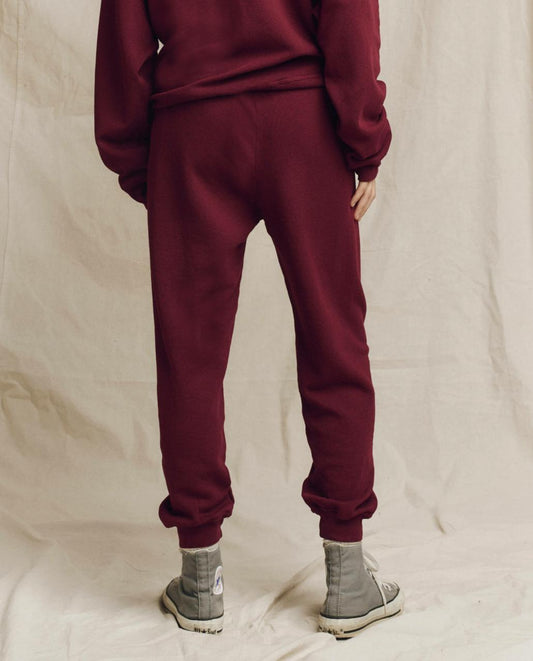 The Great. Sweatpants | The Cropped Sweatpant. Solid Plum - Women